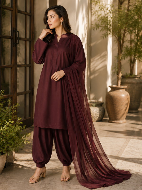 AZMIA by AS | Luxe Drape – Premium Lawn 3 Piece Suit | Casual Wear