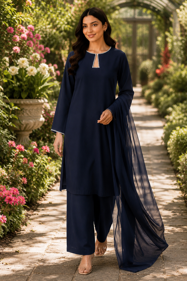 AZMIA by AS | Midnight Grace – Premium Lawn 3 Piece Suit | Casual Wear