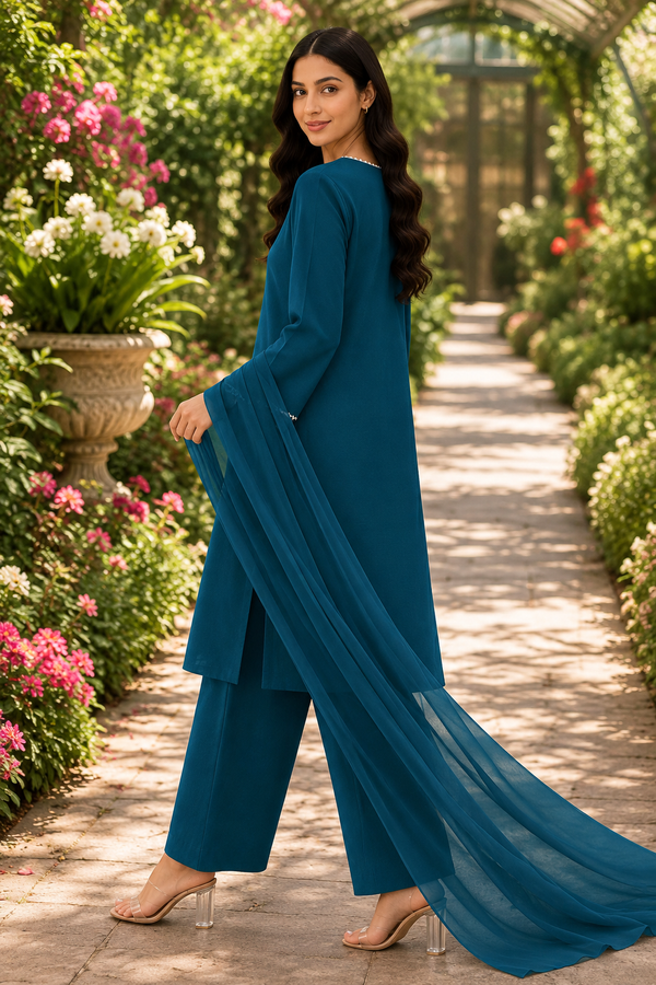 AZMIA by AS | Midnight Grace – Premium Lawn 3 Piece Suit | Casual Wear